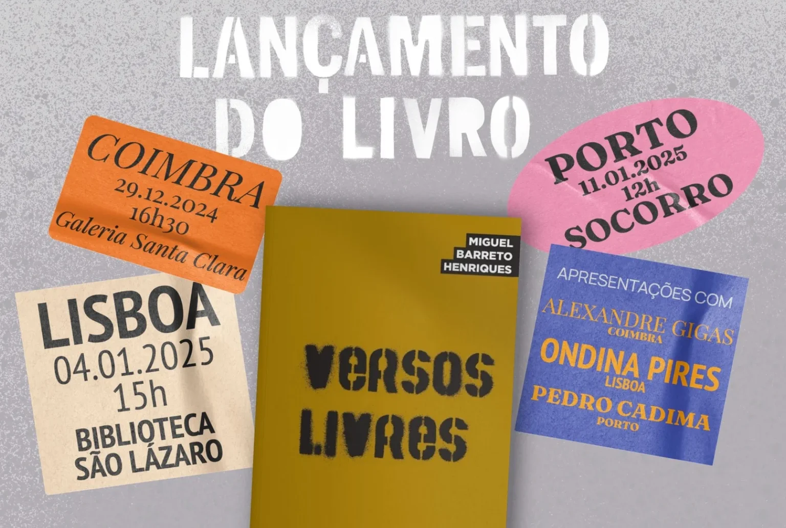 Presentación del libro “Versos Livres” en Oporto